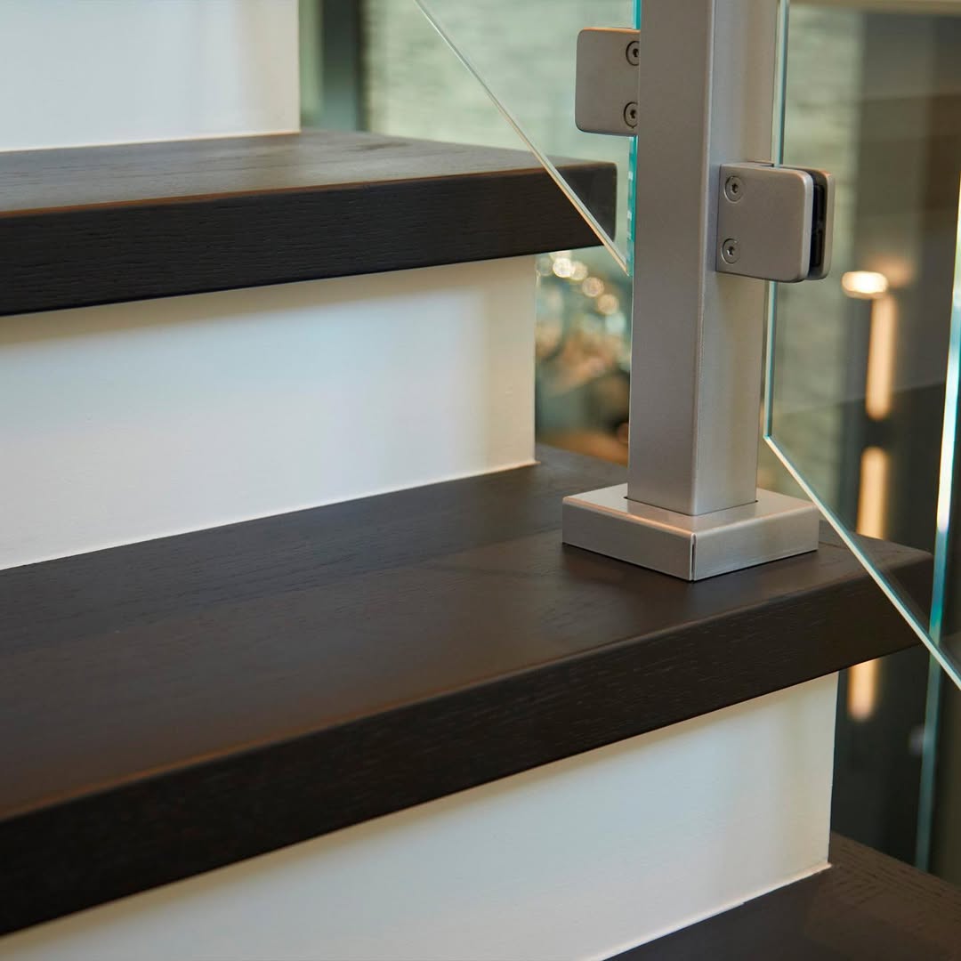 Rooftop terrace with glass railing