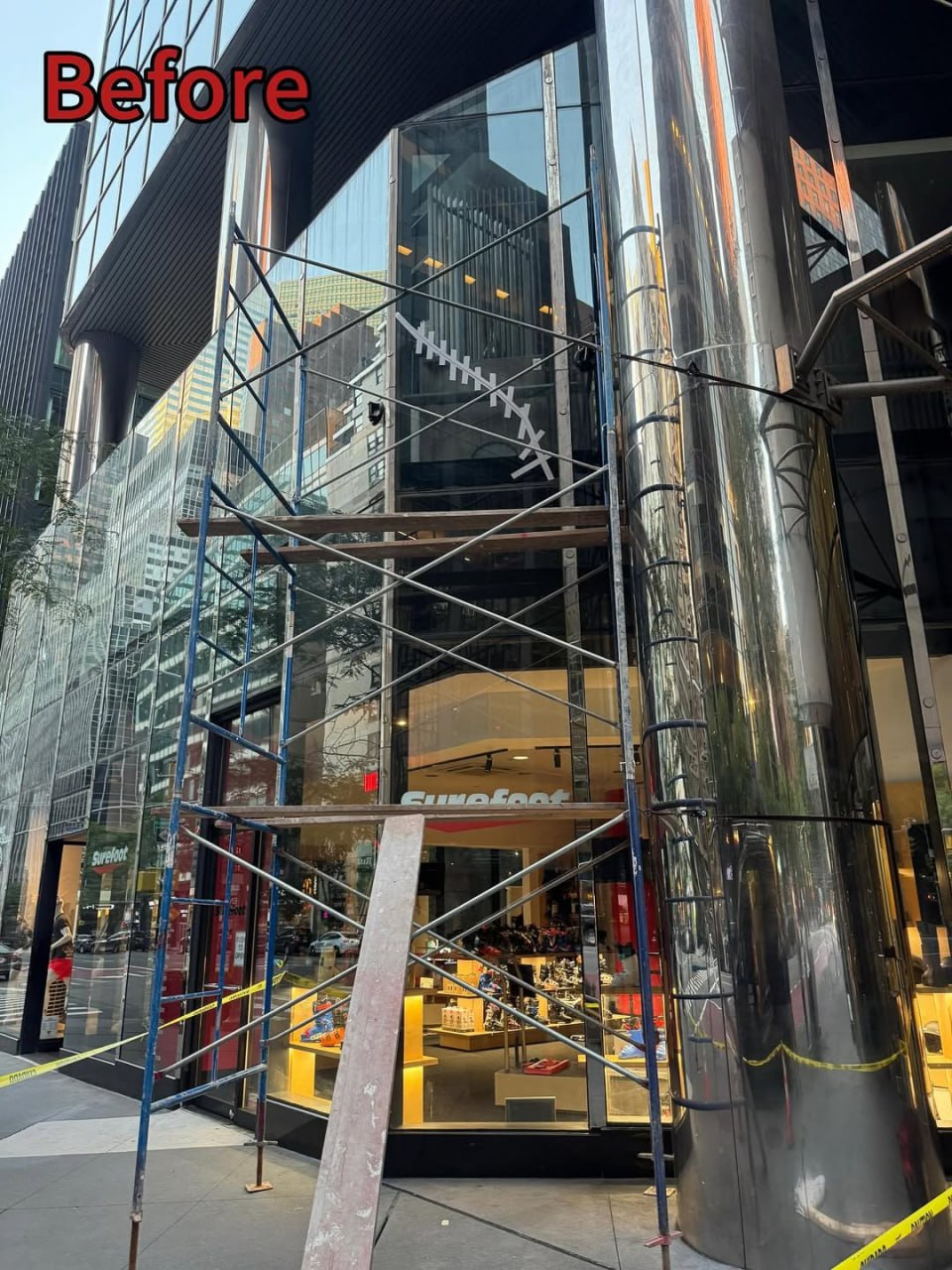 Commercial storefront glass replacement