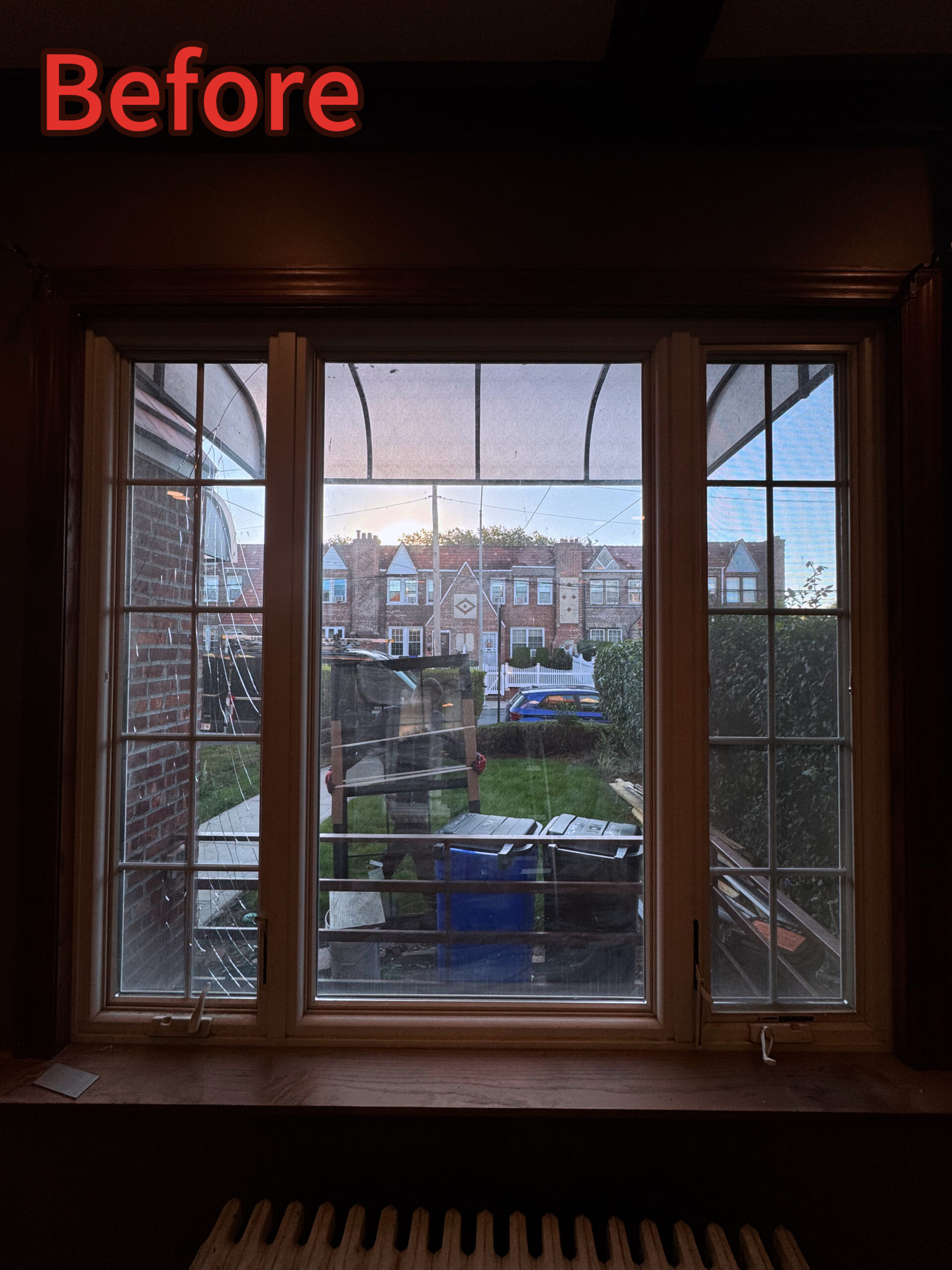 Old window removal before replacement