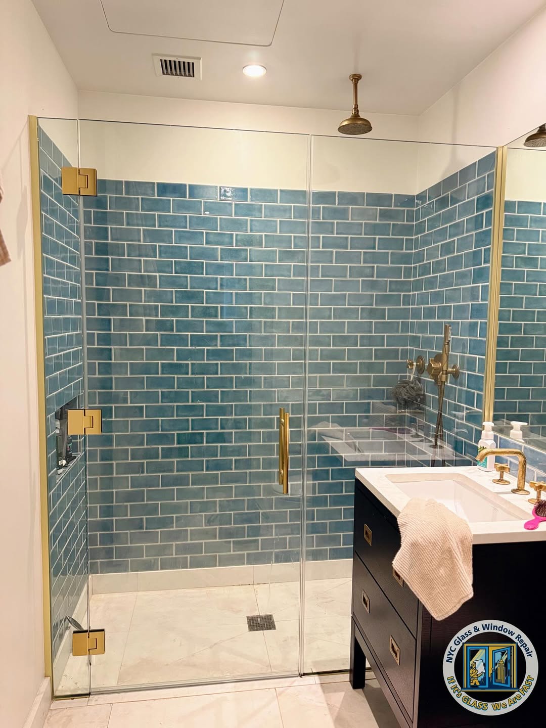 Luxury frameless shower glass 2 New York