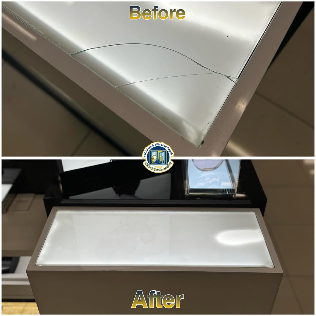 Commercial glass replacement Chanel Macy's NYC