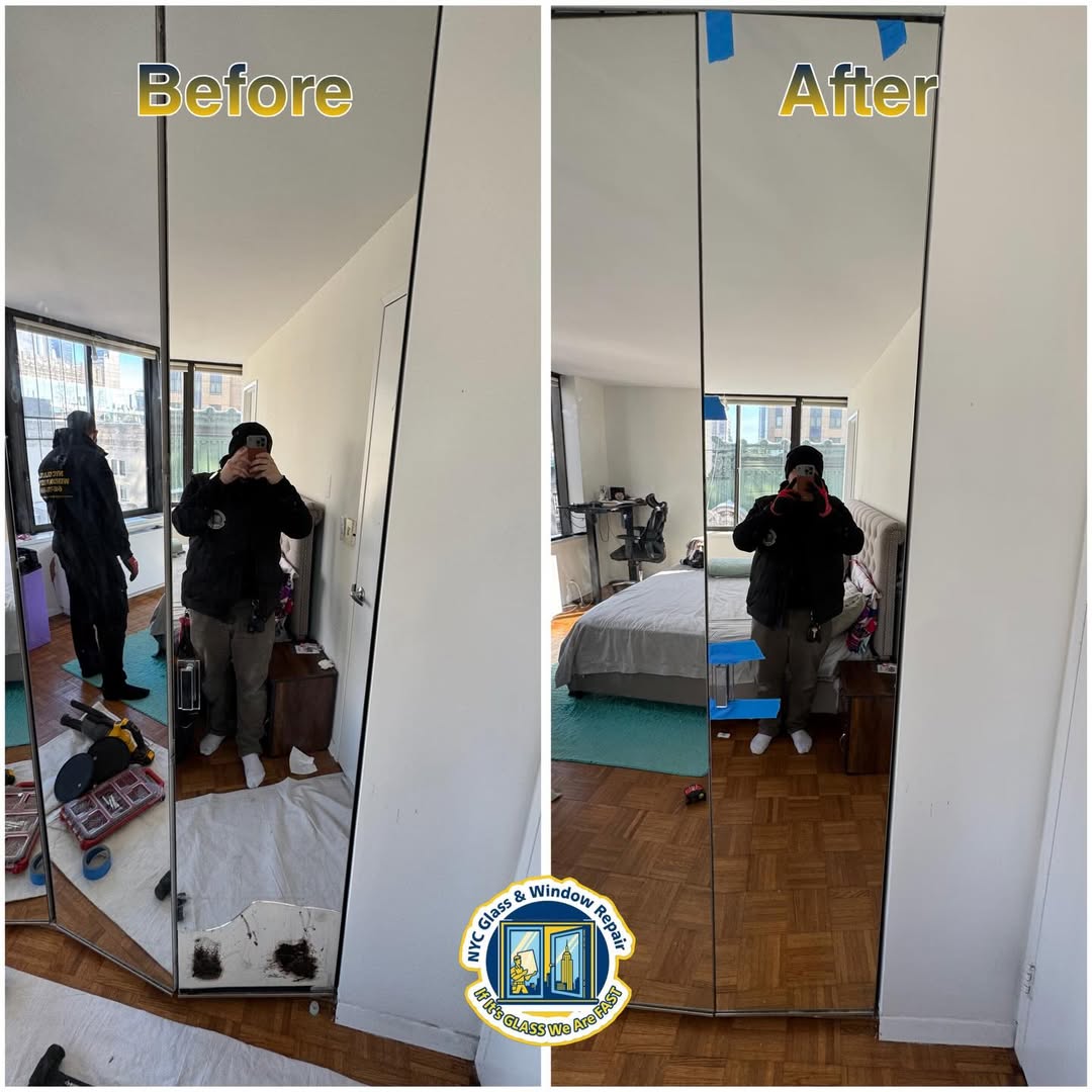 Closet mirror replacement NYC