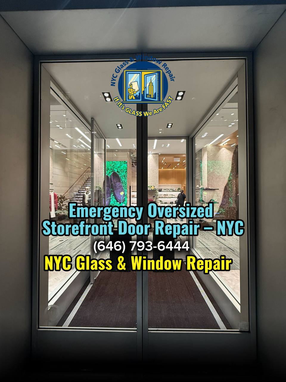 Door safety glass replacement Manhattan