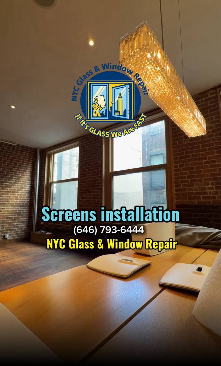Custom sliding patio door screen replacement Manhattan