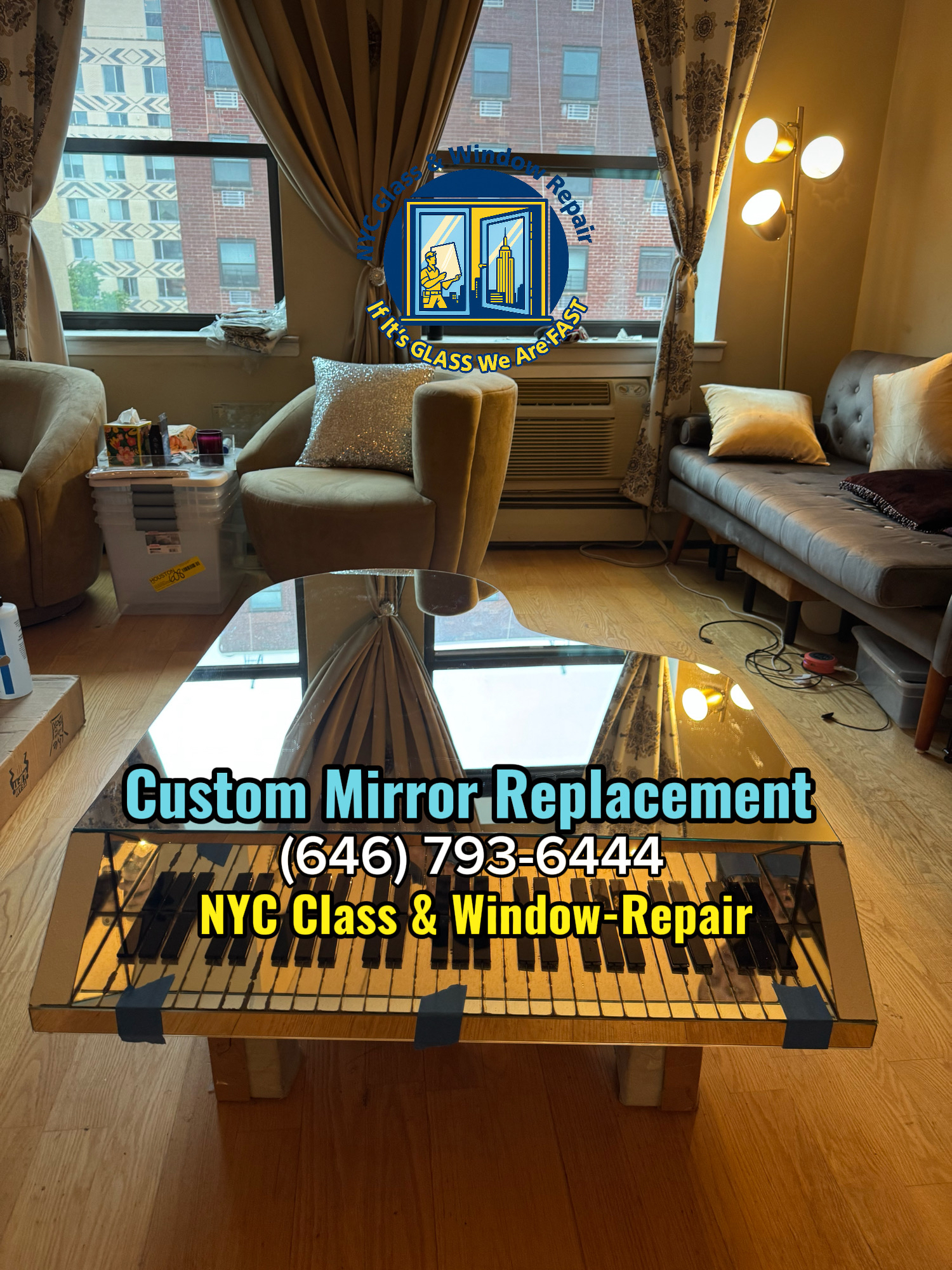 Closet mirror replacement Manhattan