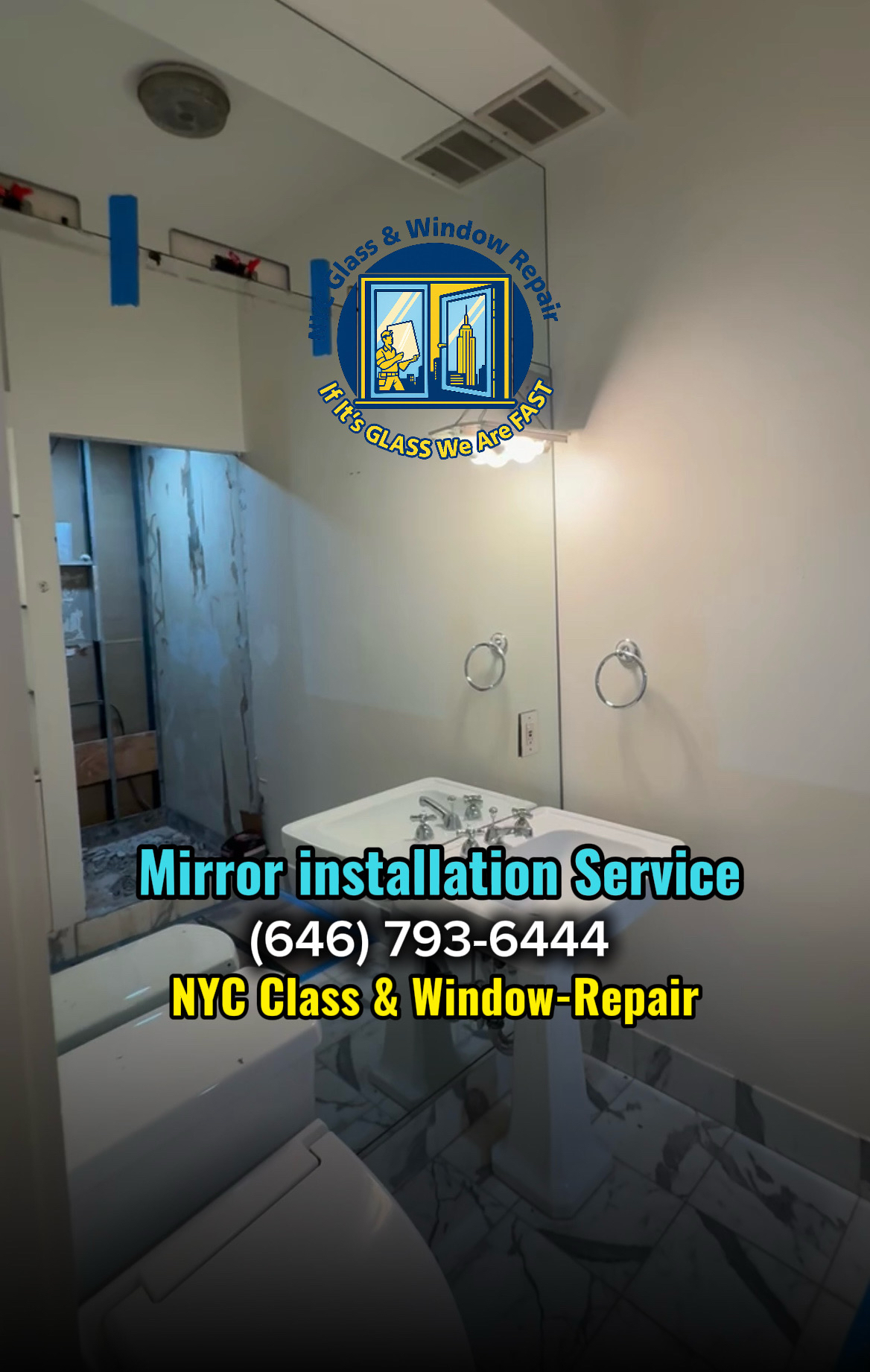 Closet mirror replacement Manhattan