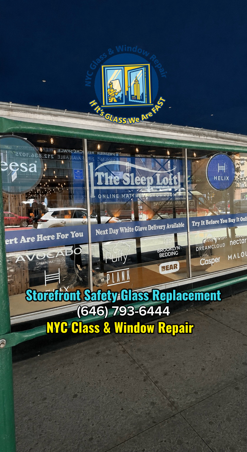 Storefront glass replacement NYC
