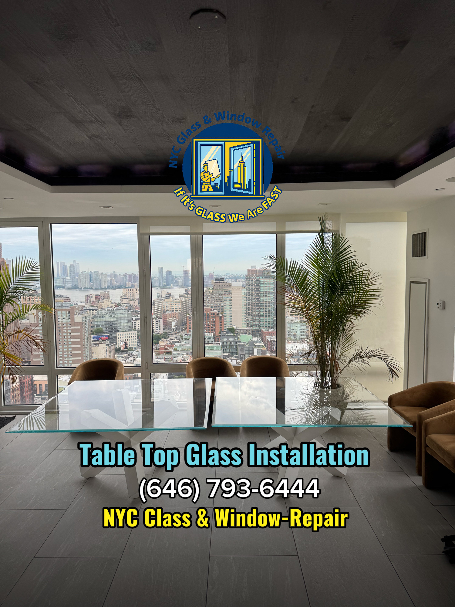 Corner shower glass enclosure installation Manhattan