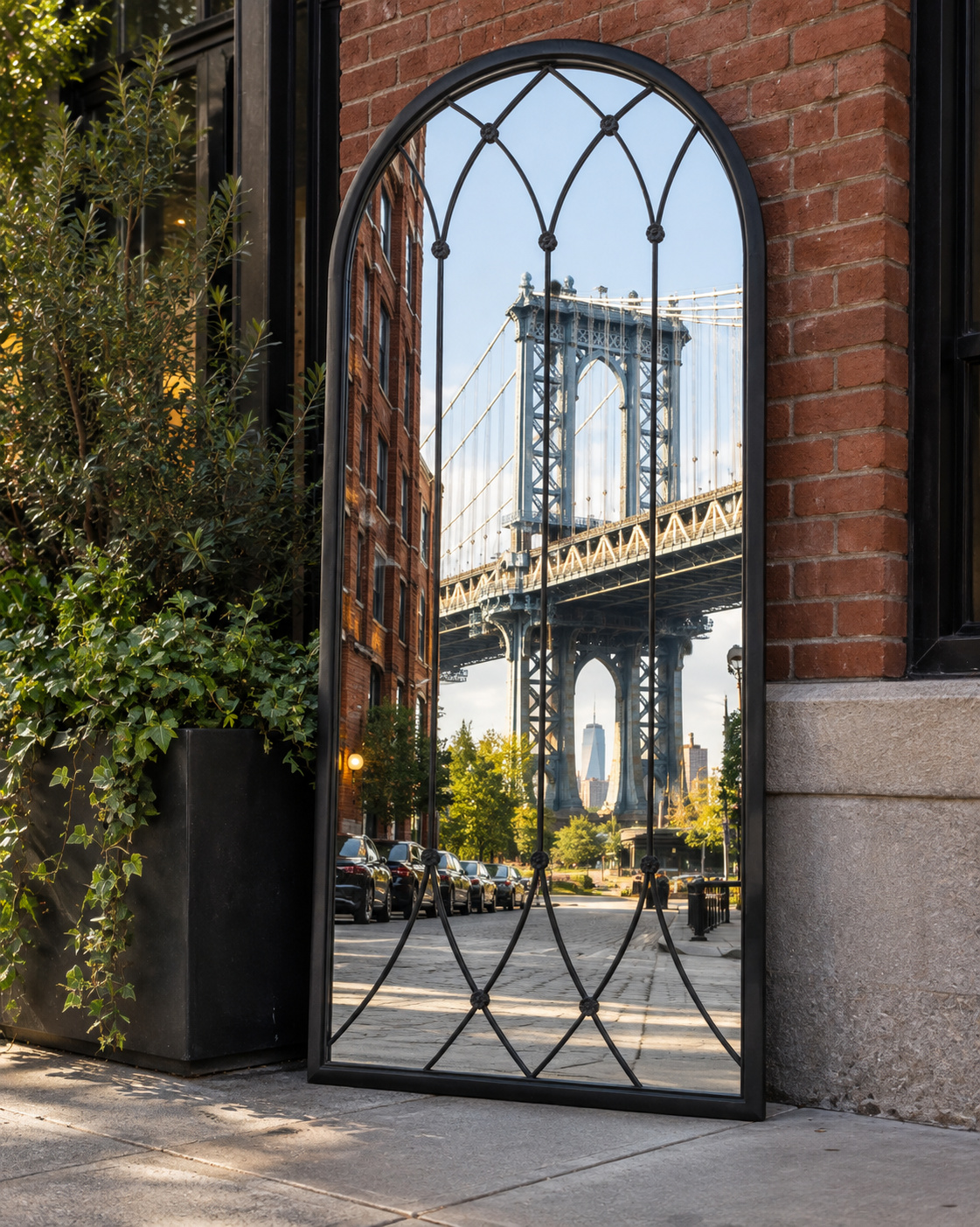 Bridge Reflections in DUMBO NYC - The Mirror Atelier