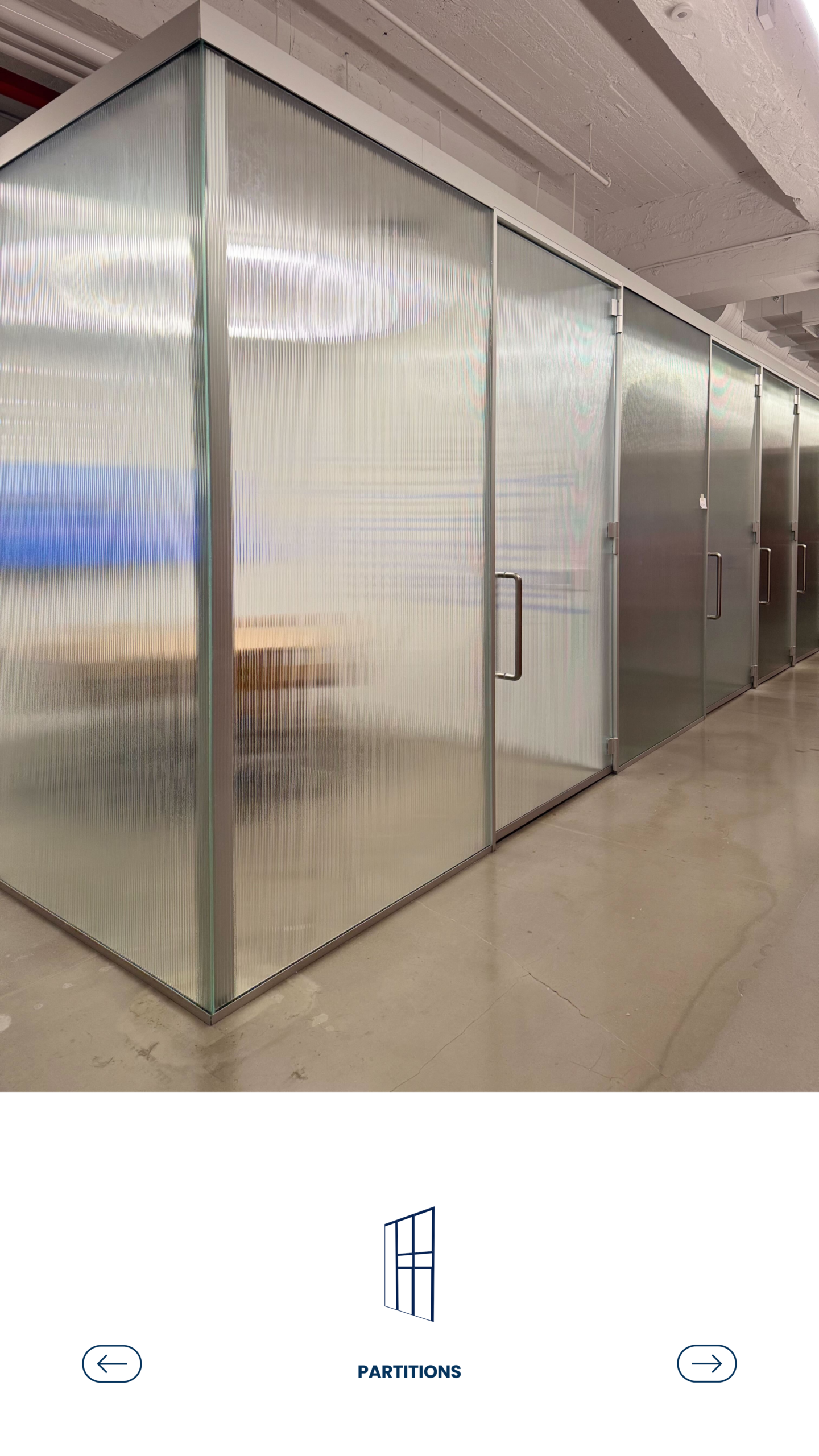 Custom Frameless Glass Partition NYC