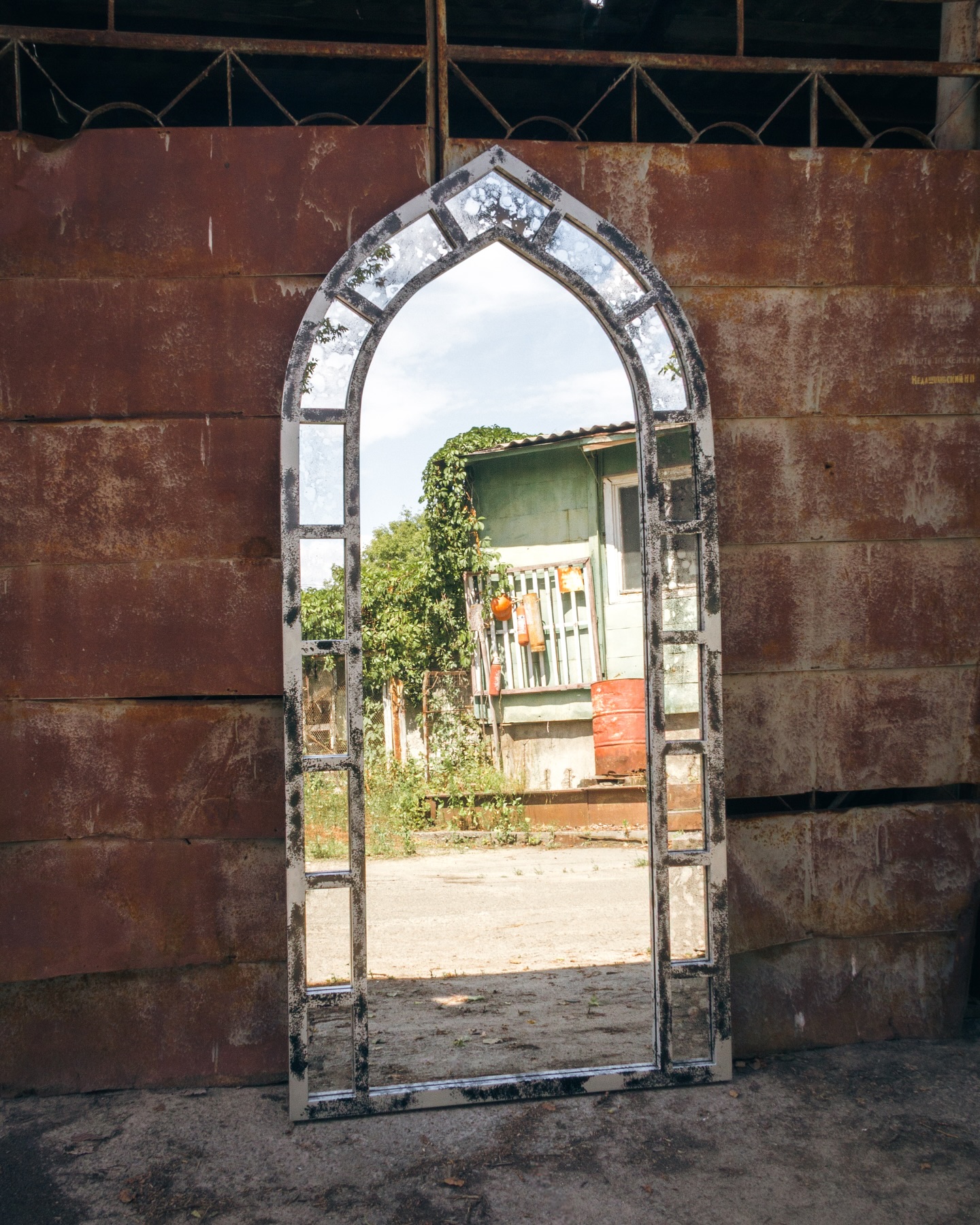 Handcrafted gothic arched mirror for interior designers