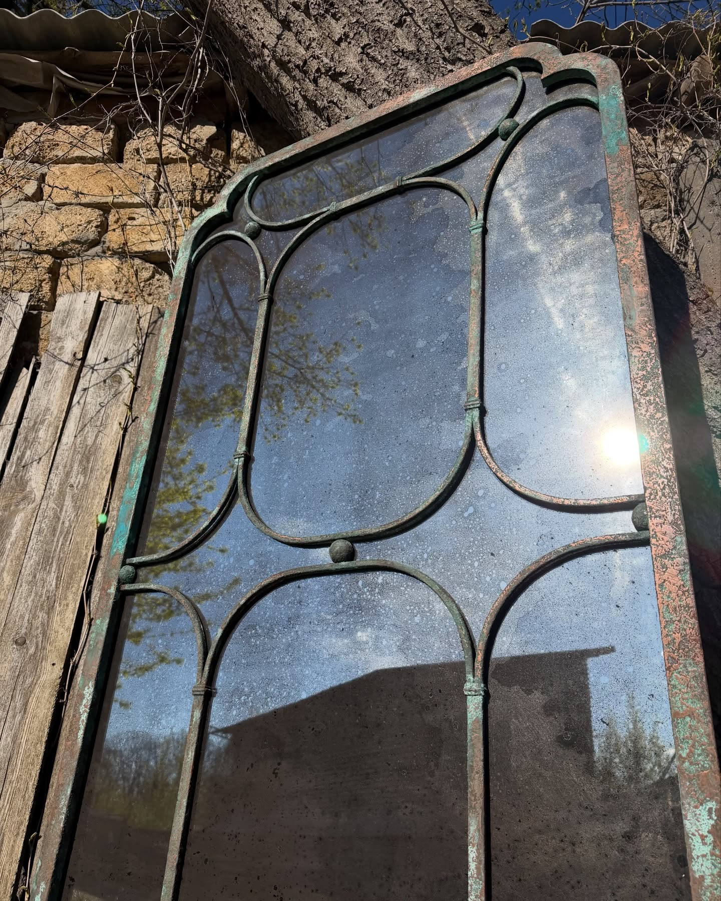 Bespoke metal framed mirror for luxury residences in NYC